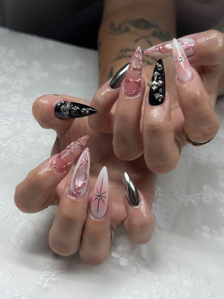 Gel nail manicure